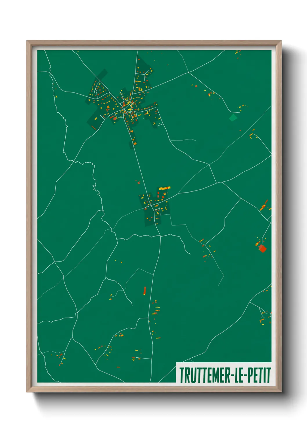 Une affiche de carte sur Truttemer-le-Petit