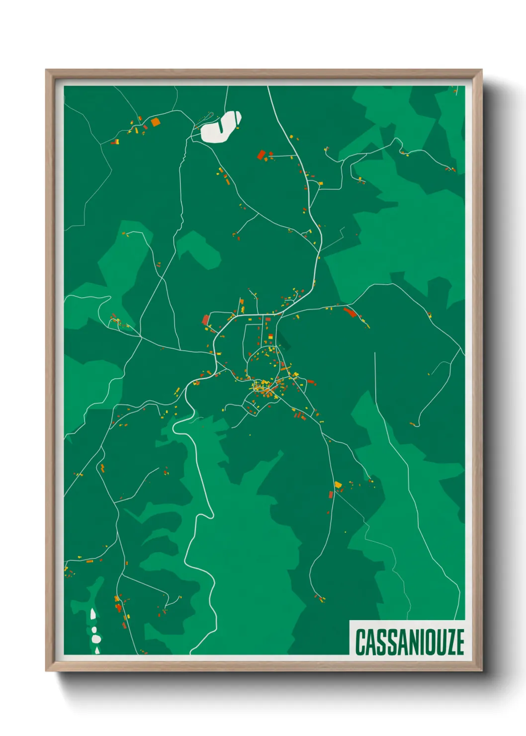 Une affiche de carte sur Cassaniouze