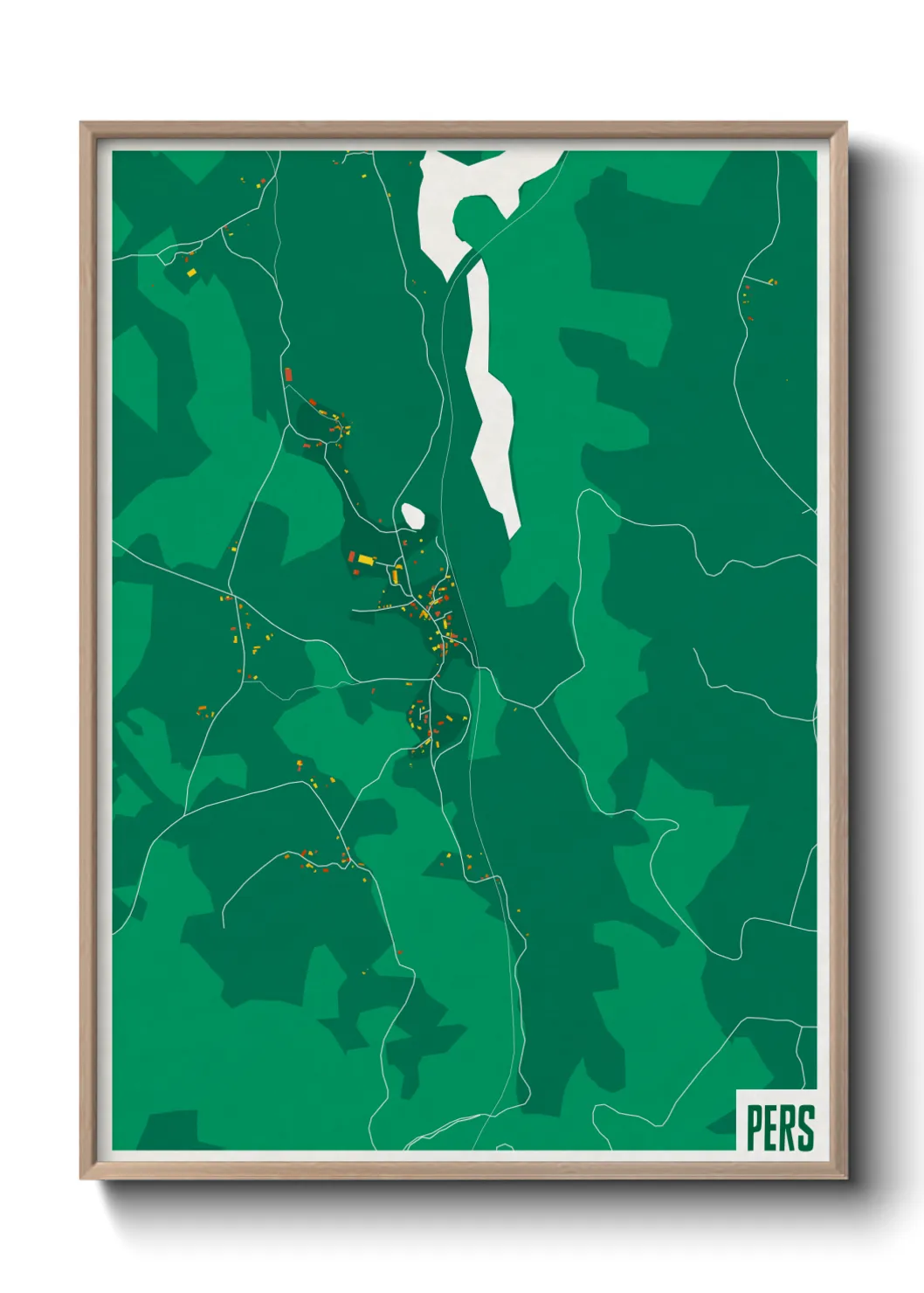 Une affiche de carte sur Pers