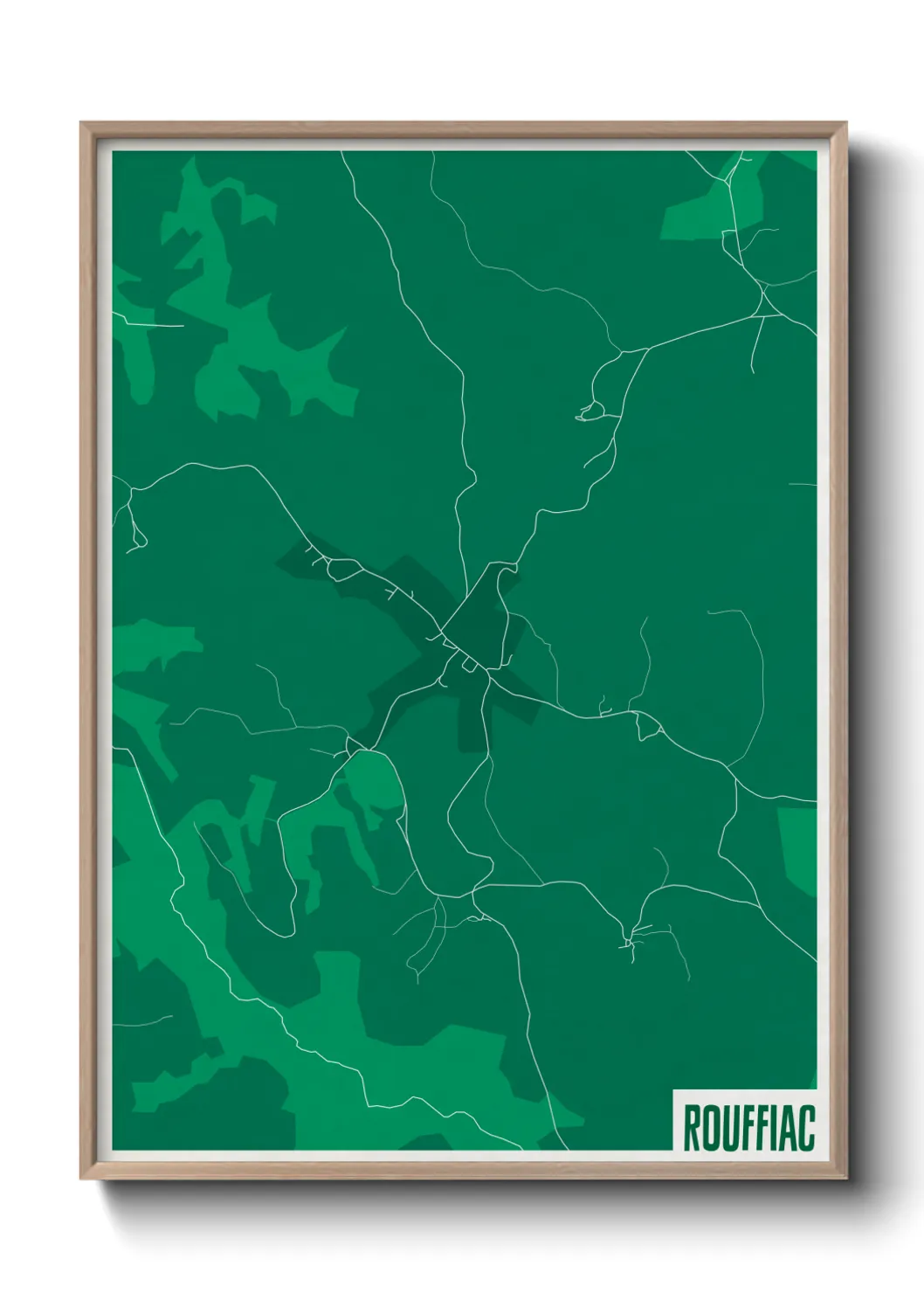 Une affiche de carte sur Rouffiac