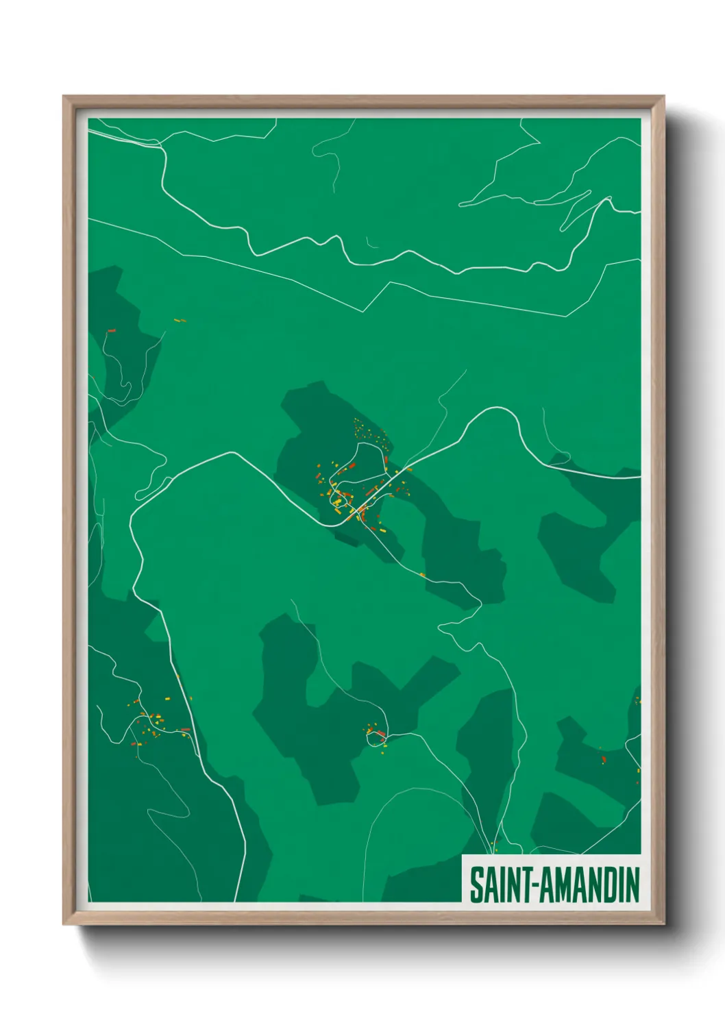 Un poster carteSaint-Amandin