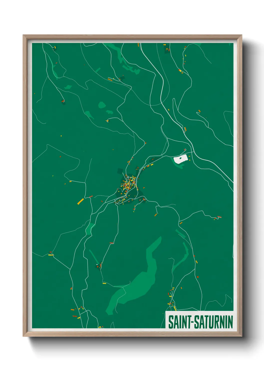 Un poster carteSaint-Saturnin