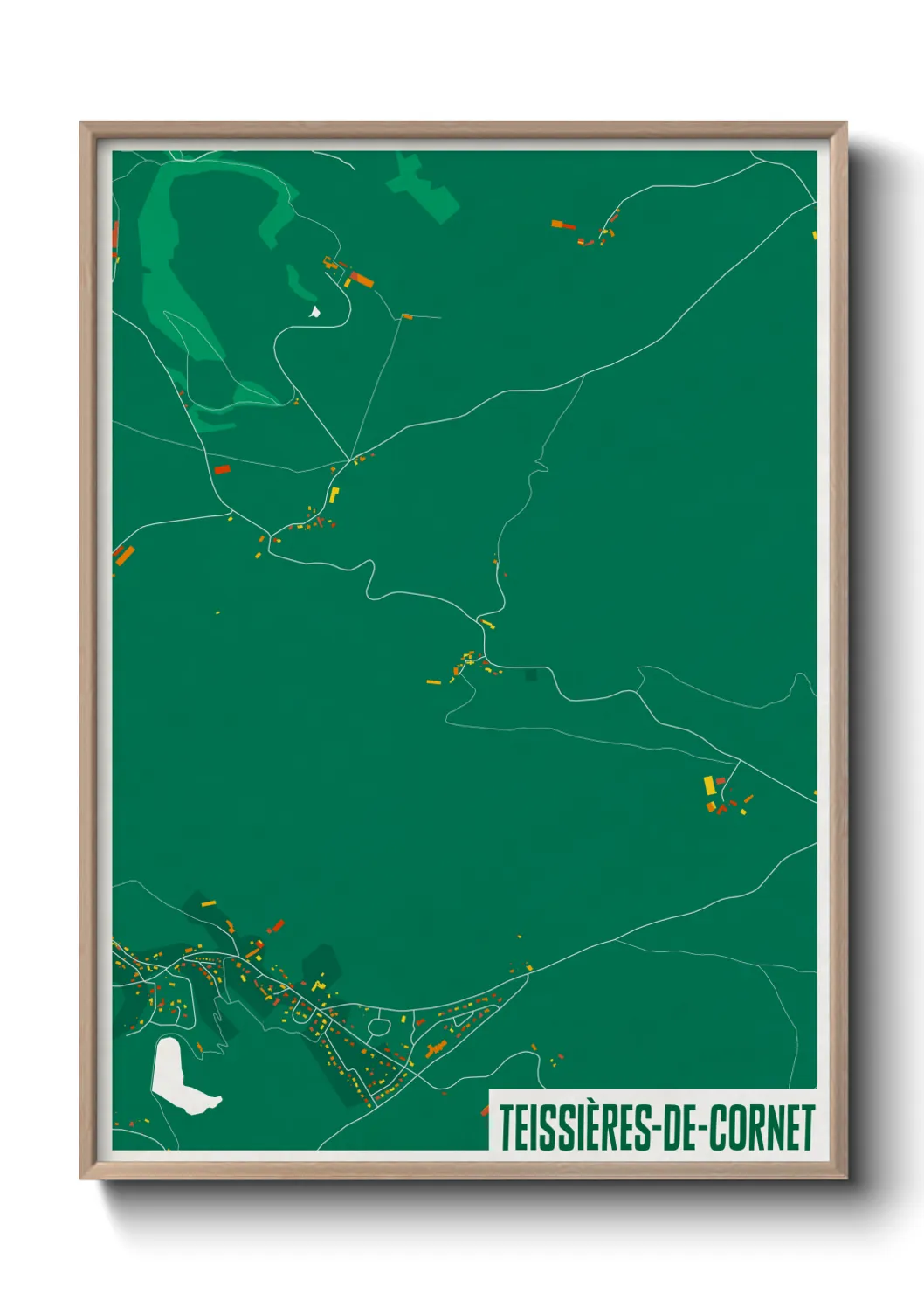 Un poster carteTeissières-de-Cornet