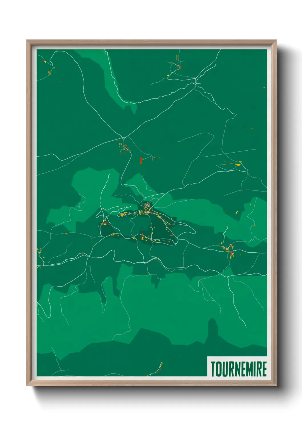 Une affiche de carte sur Tournemire