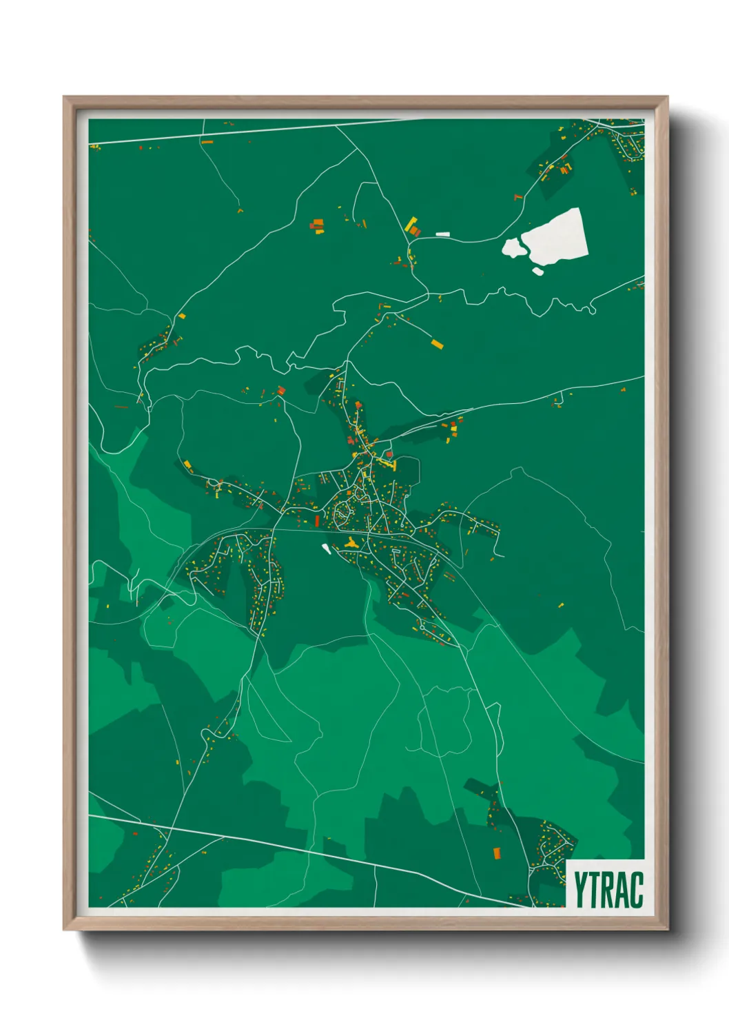 Une affiche de carte sur Ytrac