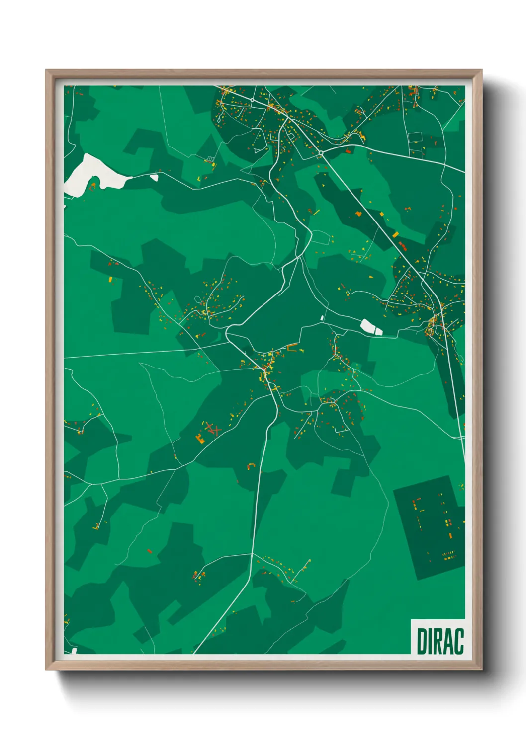 Une affiche de carte sur Dirac