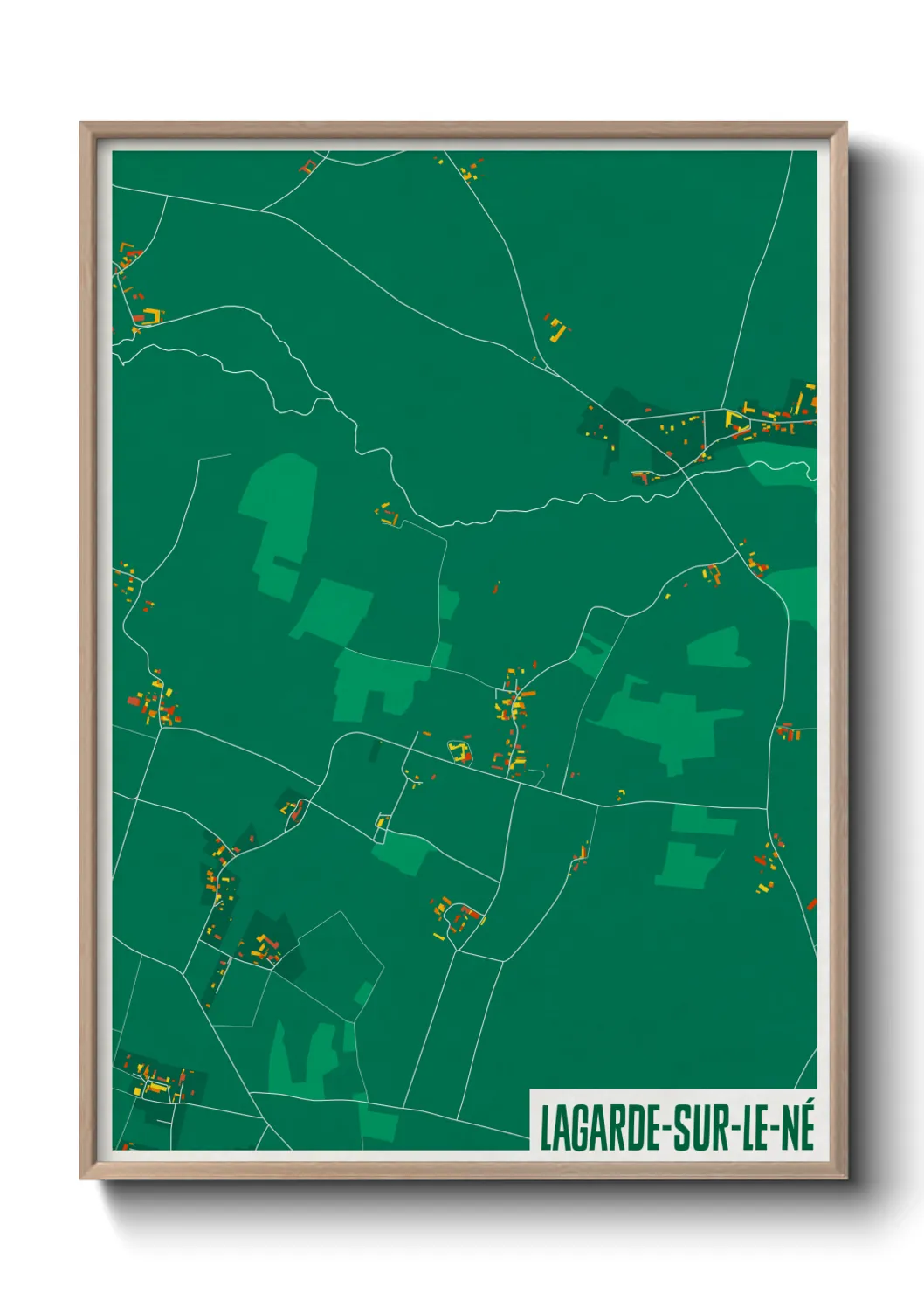 Un poster carteLagarde-sur-le-Né