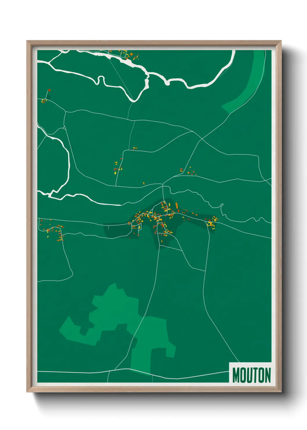Une affiche de carte sur Mouton