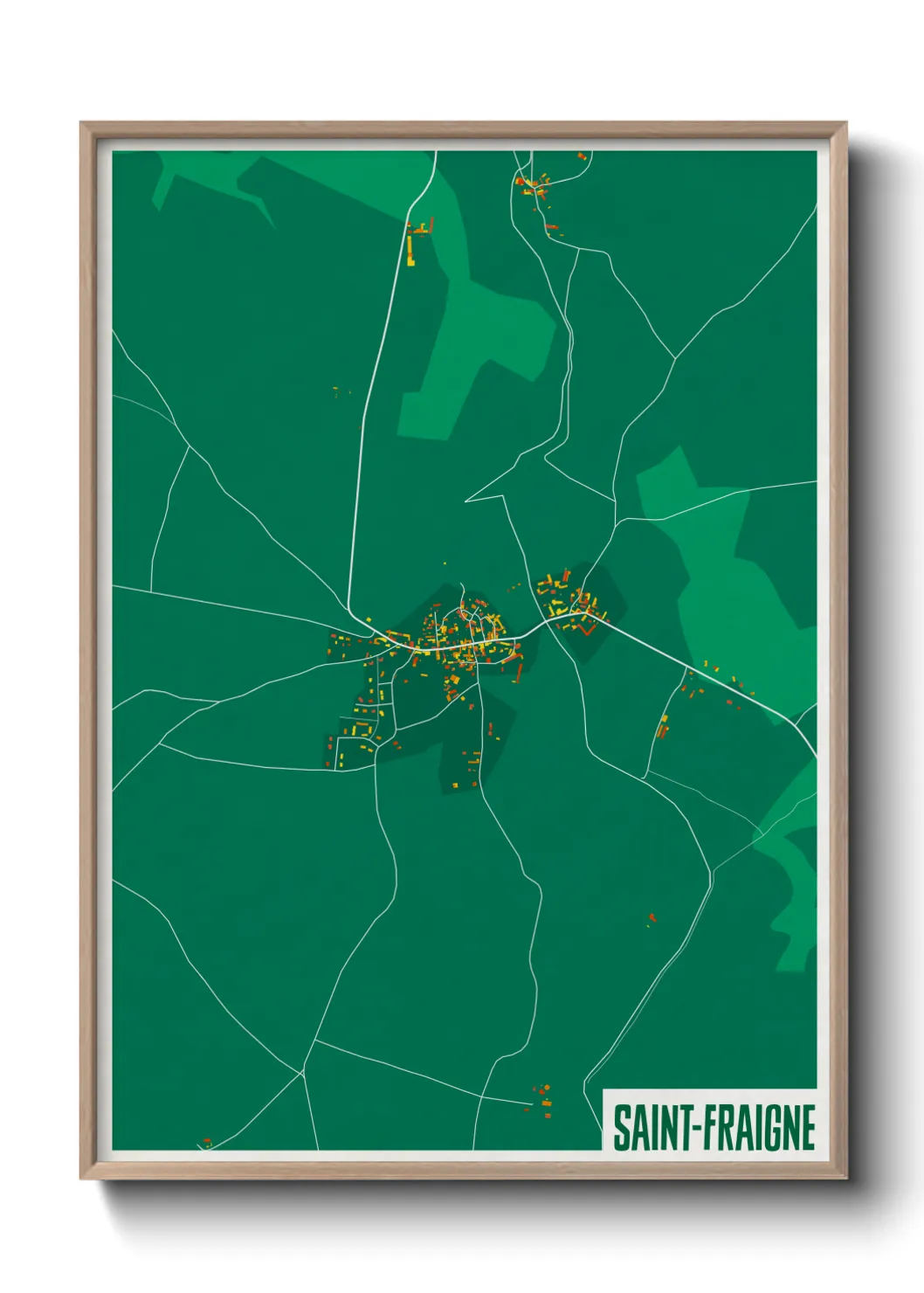 Un poster carteSaint-Fraigne