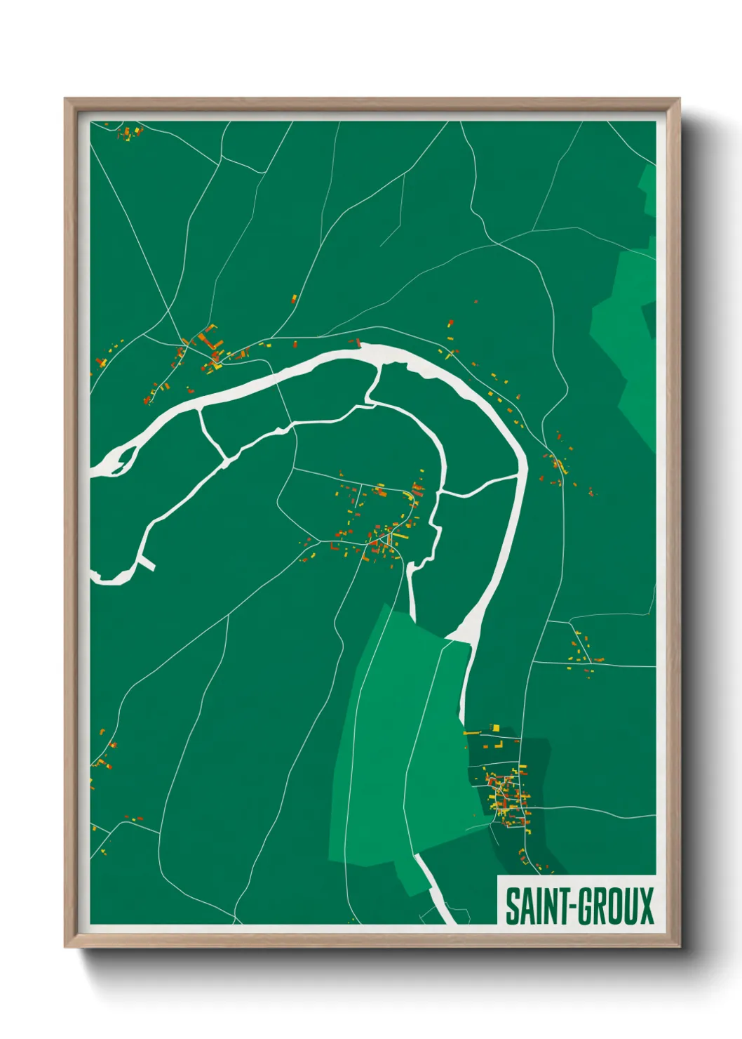 Un poster carteSaint-Groux