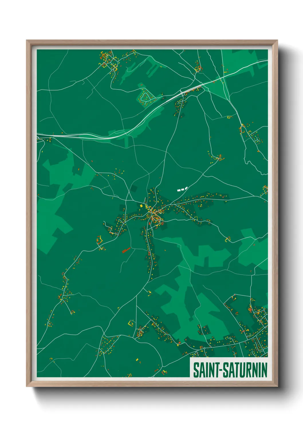 Un poster carteSaint-Saturnin