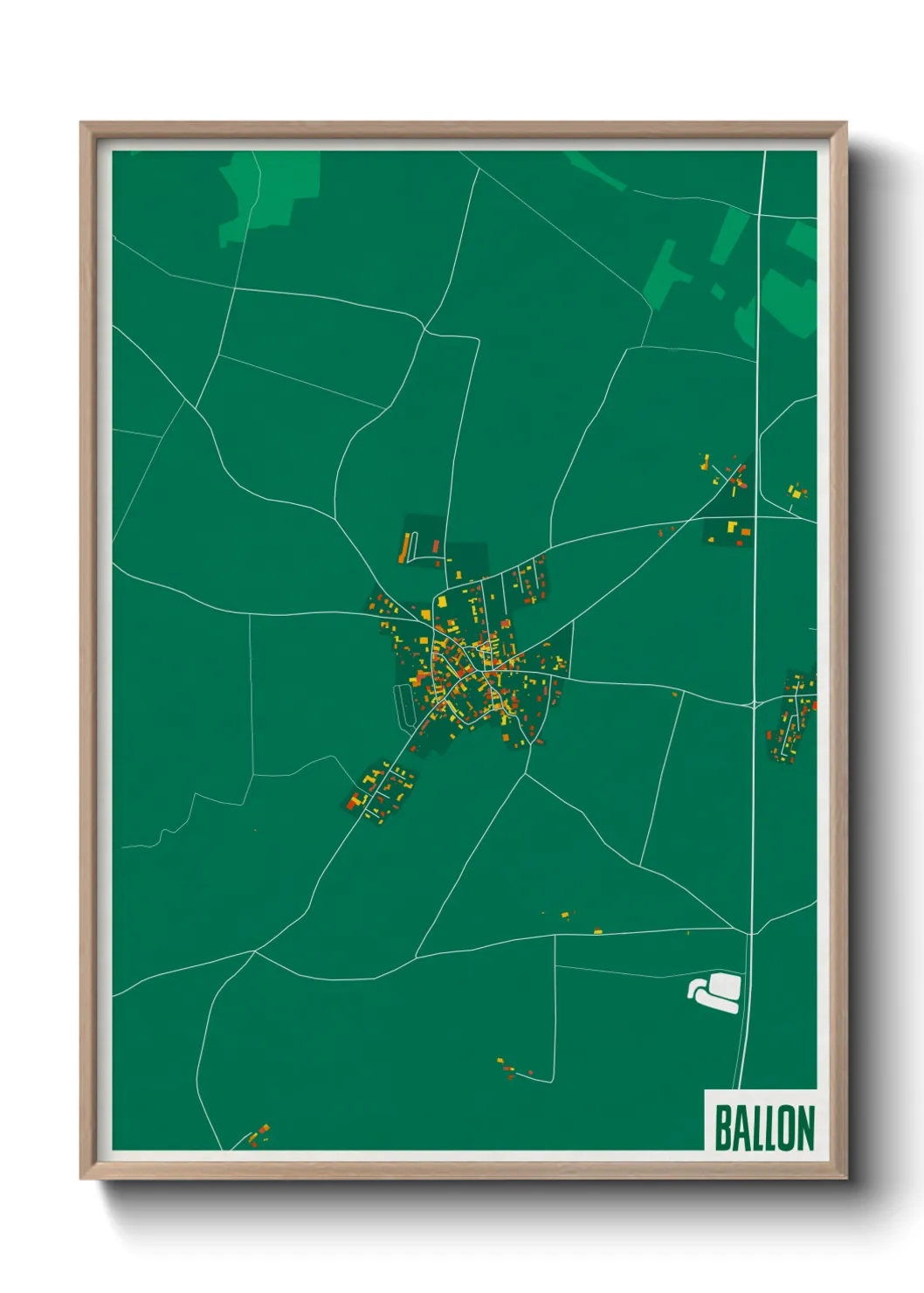 Une affiche de carte sur Ballon