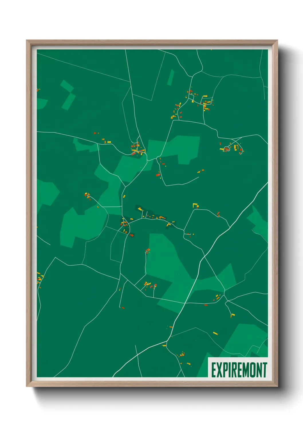 Une affiche de carte sur Expiremont
