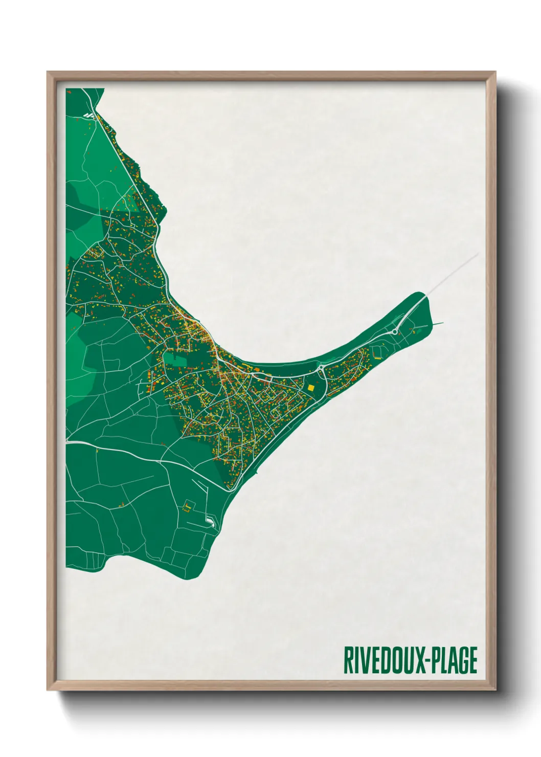 Un poster carteRivedoux-Plage