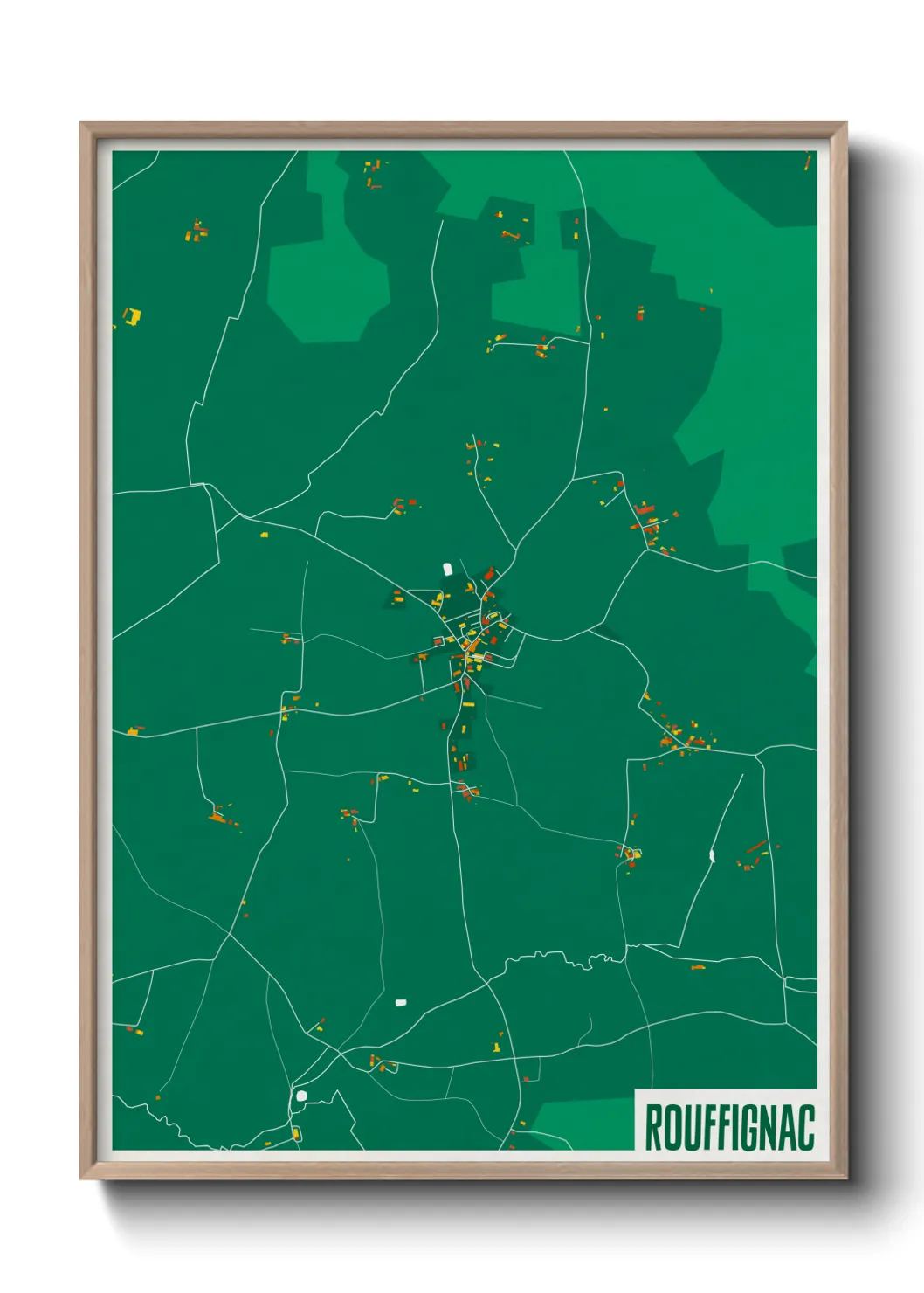 Une affiche de carte sur Rouffignac