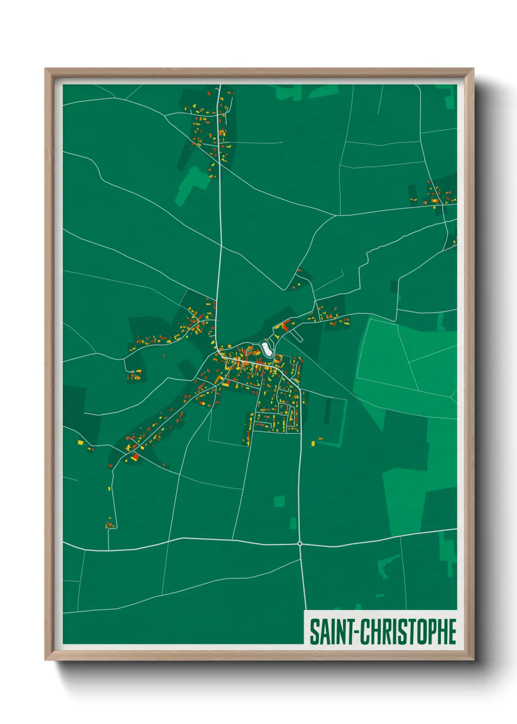 Un poster carteSaint-Christophe