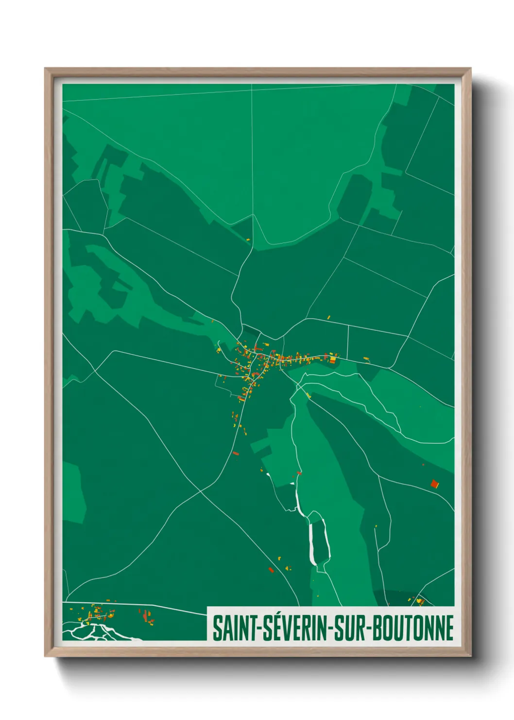 Un poster carteSaint-Séverin-sur-Boutonne