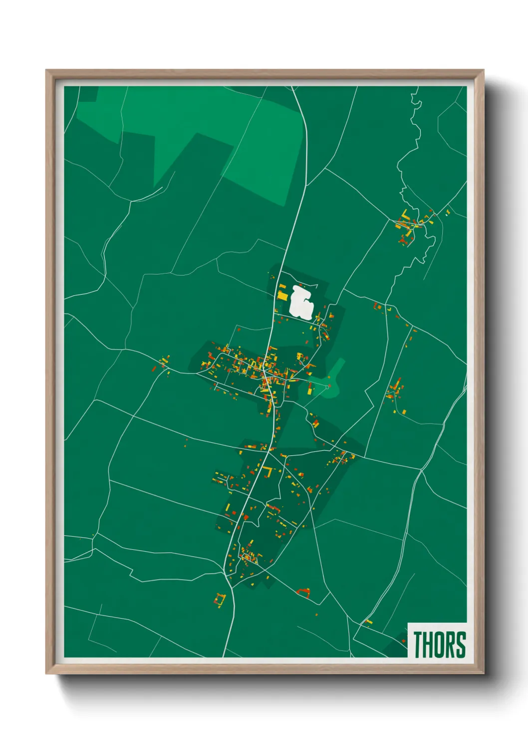 Une affiche de carte sur Thors