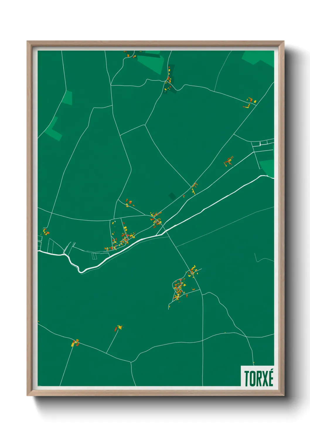 Une affiche de carte sur Torxé