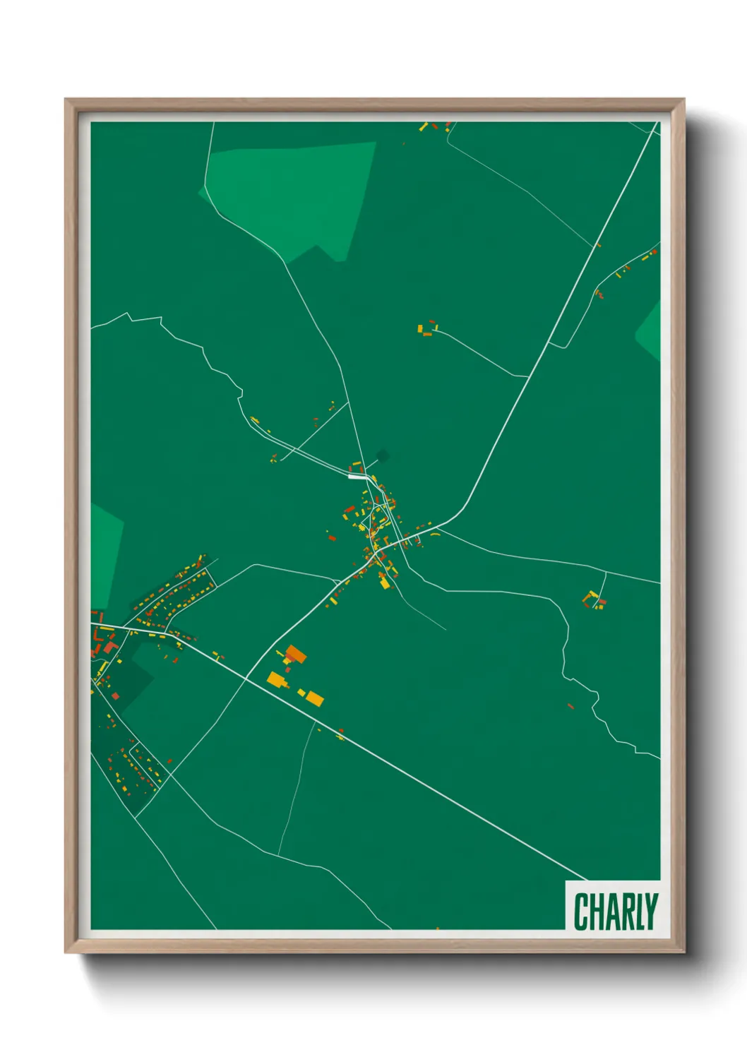 Une affiche de carte sur Charly