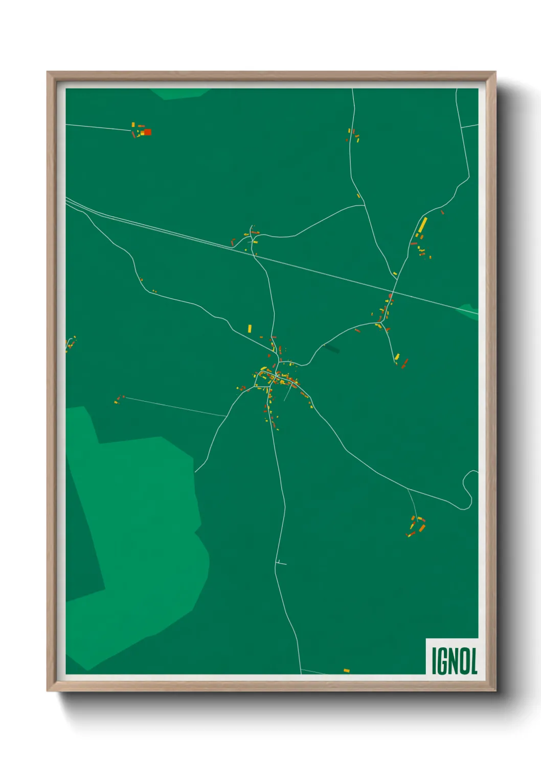 Une affiche de carte sur Ignol