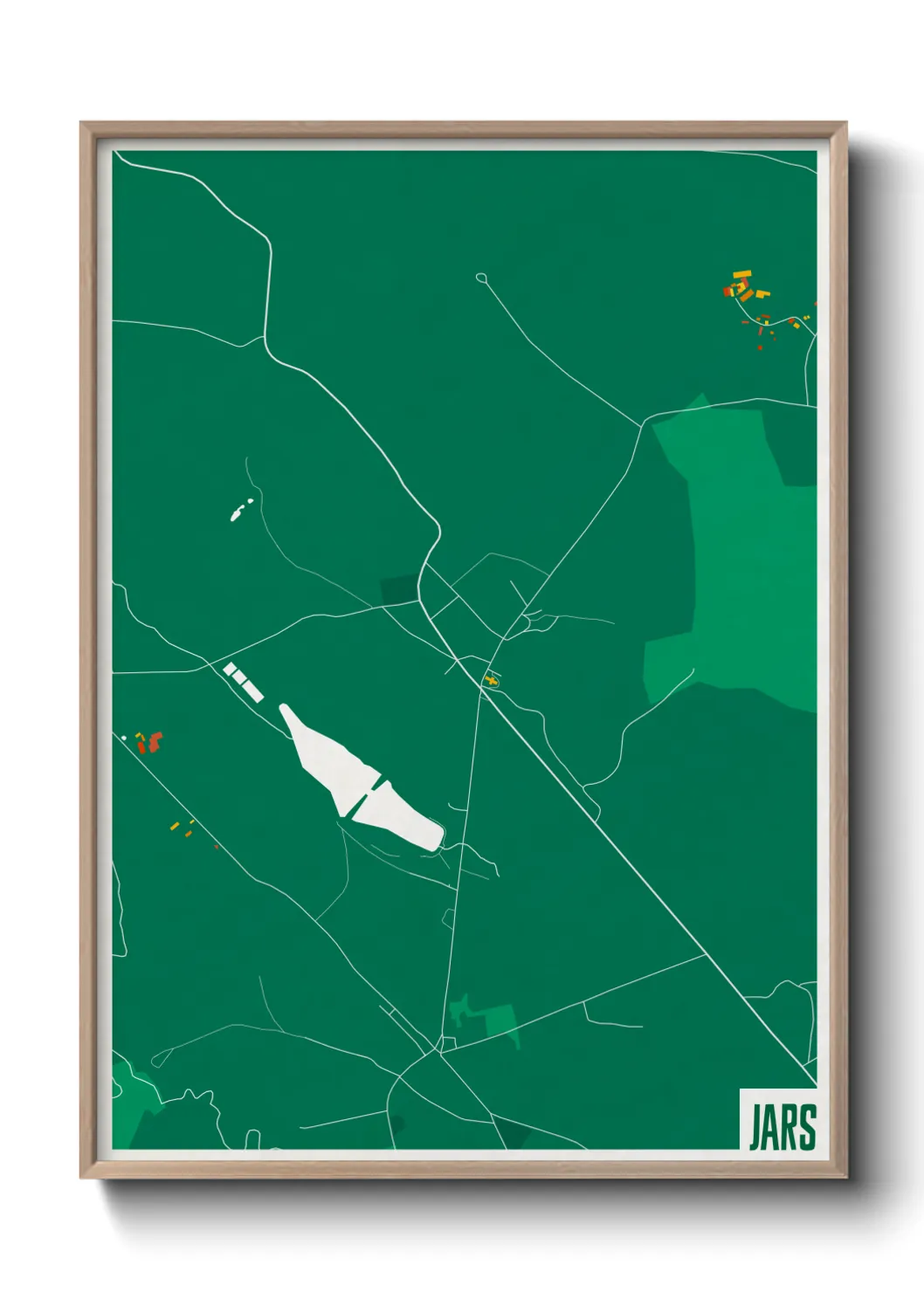 Une affiche de carte sur Jars