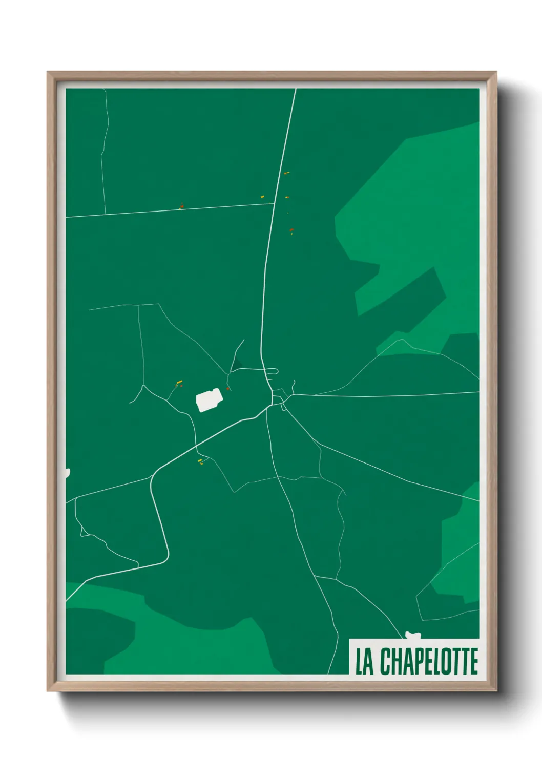 Une affiche de carte sur La Chapelotte