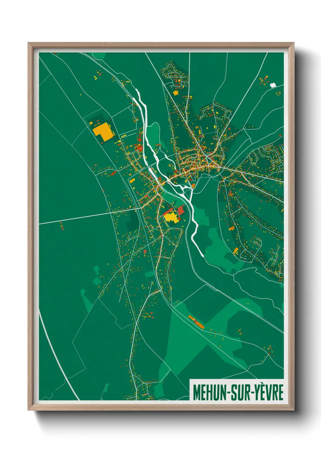 Un poster carteMehun-sur-Yèvre