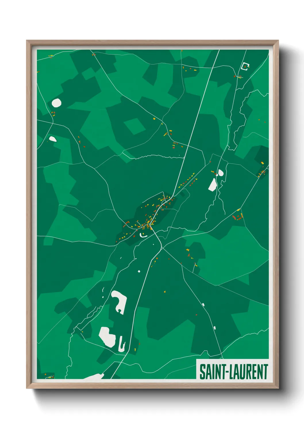 Un poster carteSaint-Laurent