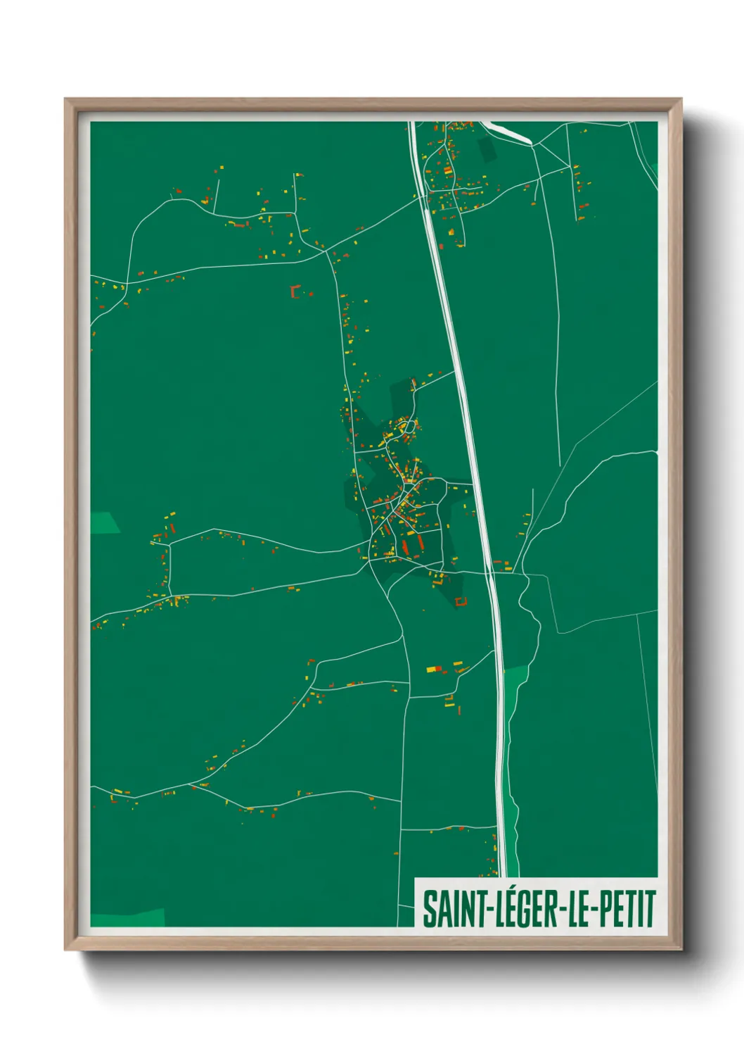 Un poster carteSaint-Léger-le-Petit