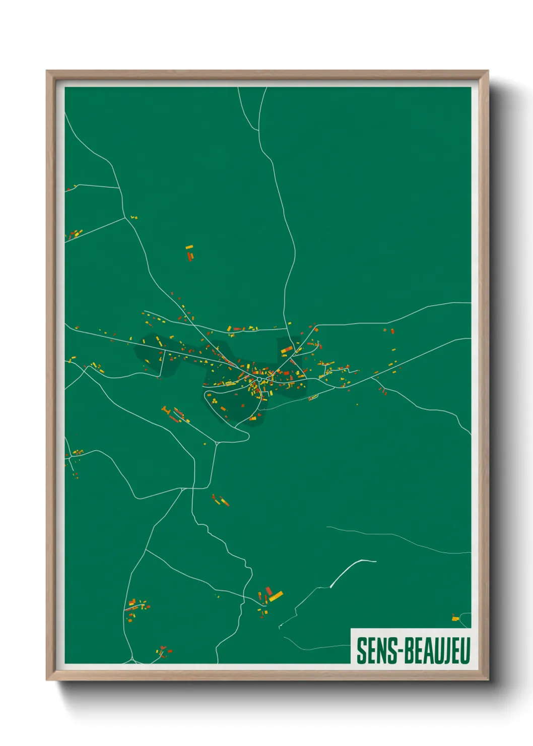 Un poster carteSens-Beaujeu