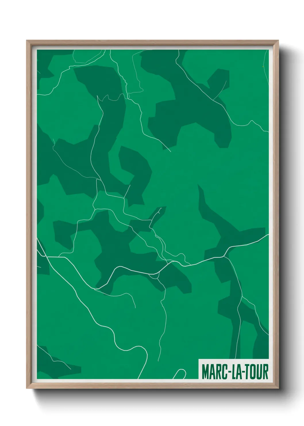 Une affiche de carte sur Marc-la-Tour
