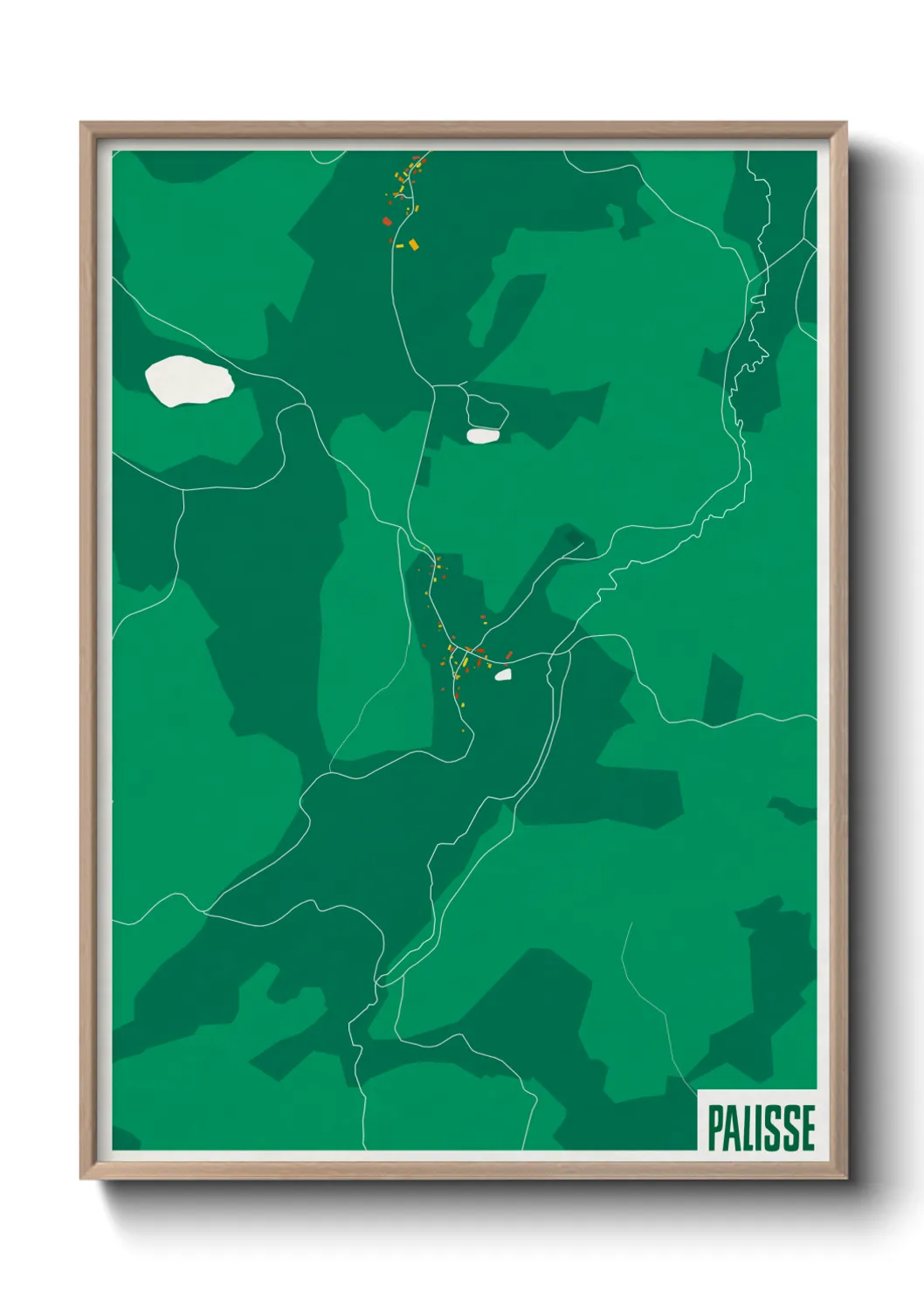 Une affiche de carte sur Palisse