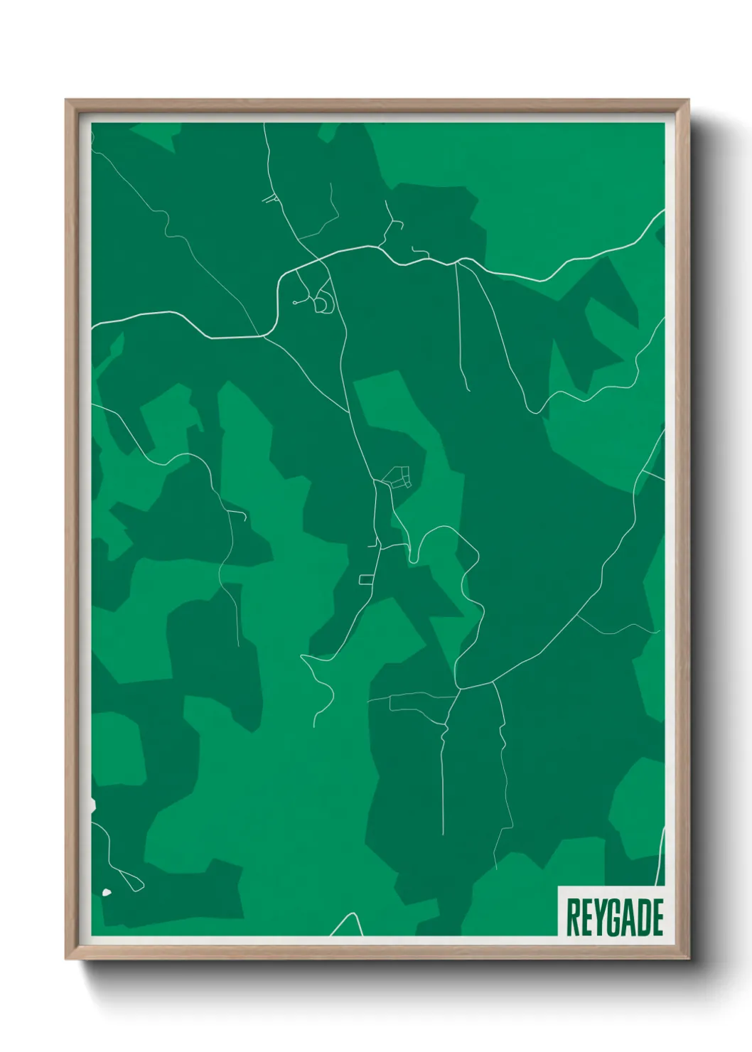 Une affiche de carte sur Reygade