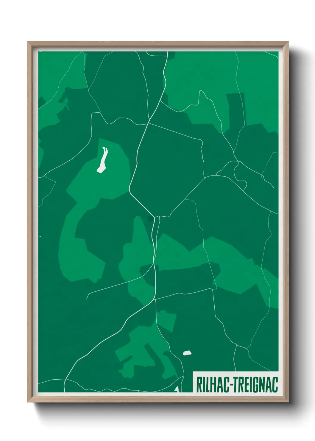 Un poster carteRilhac-Treignac