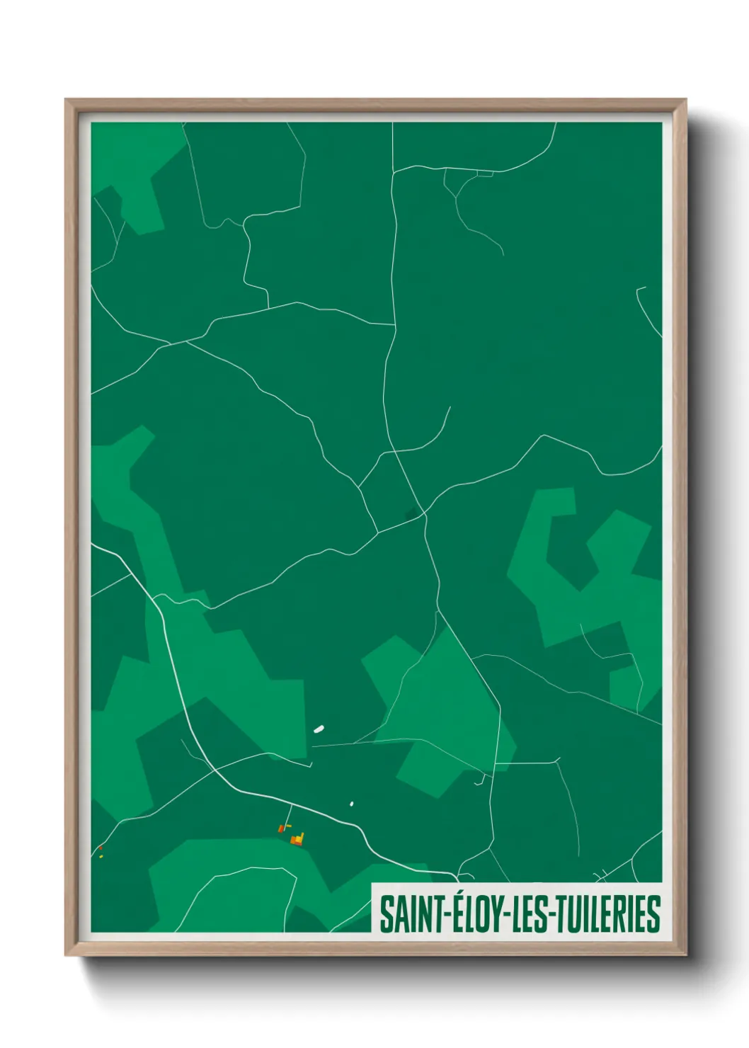 Un poster carteSaint-Éloy-les-Tuileries