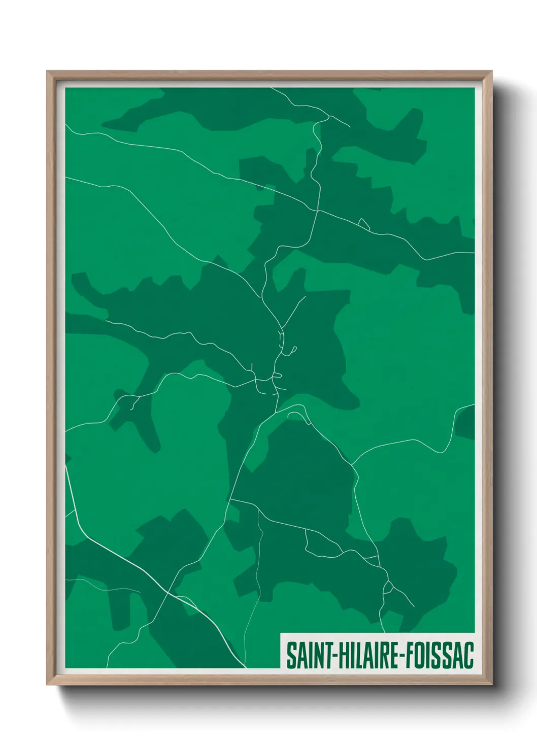 Un poster carteSaint-Hilaire-Foissac