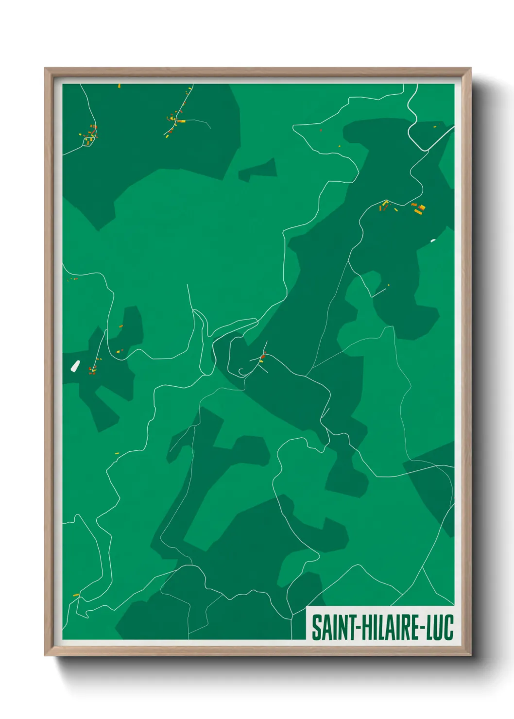 Un poster carteSaint-Hilaire-Luc