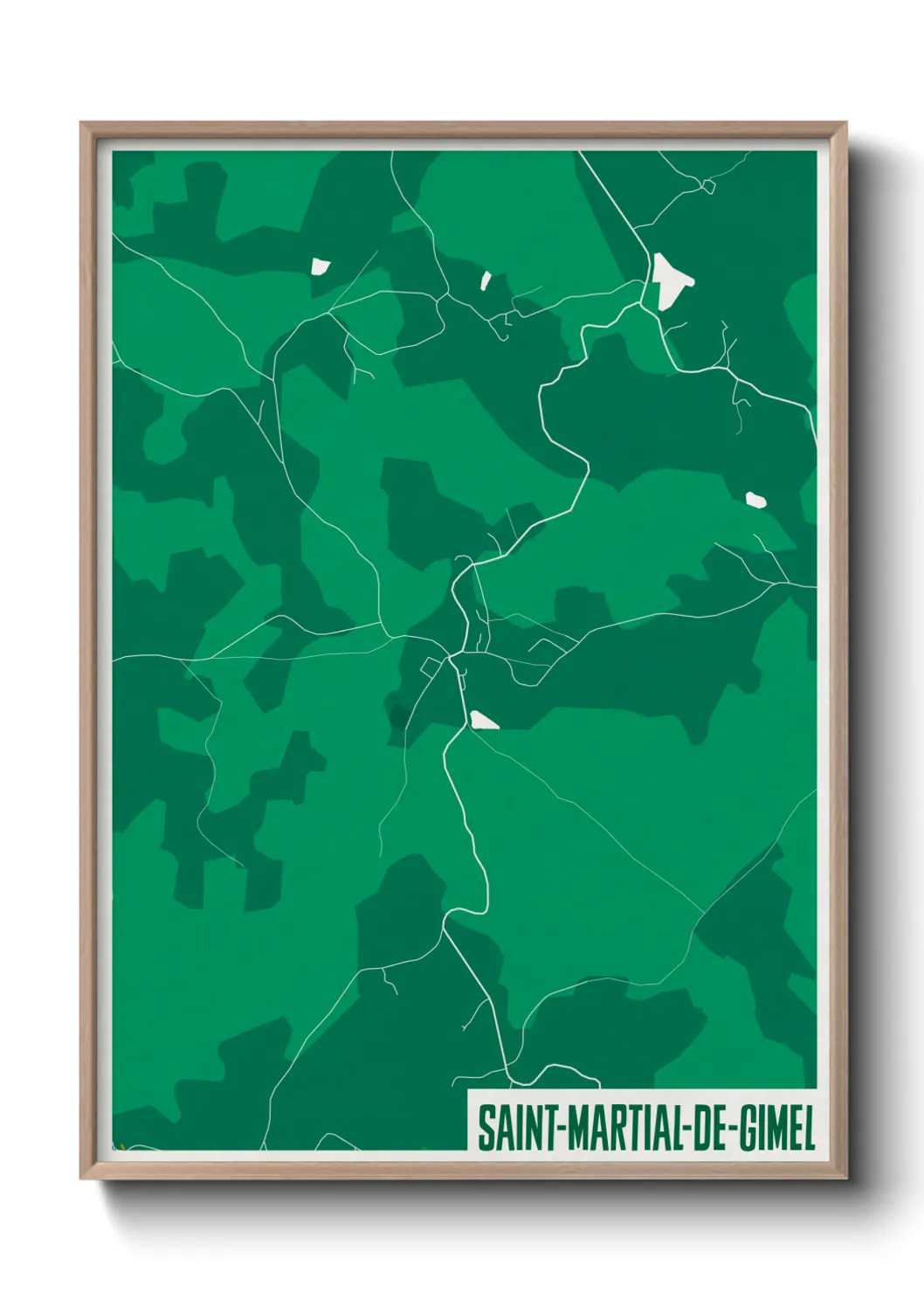 Un poster carteSaint-Martial-de-Gimel