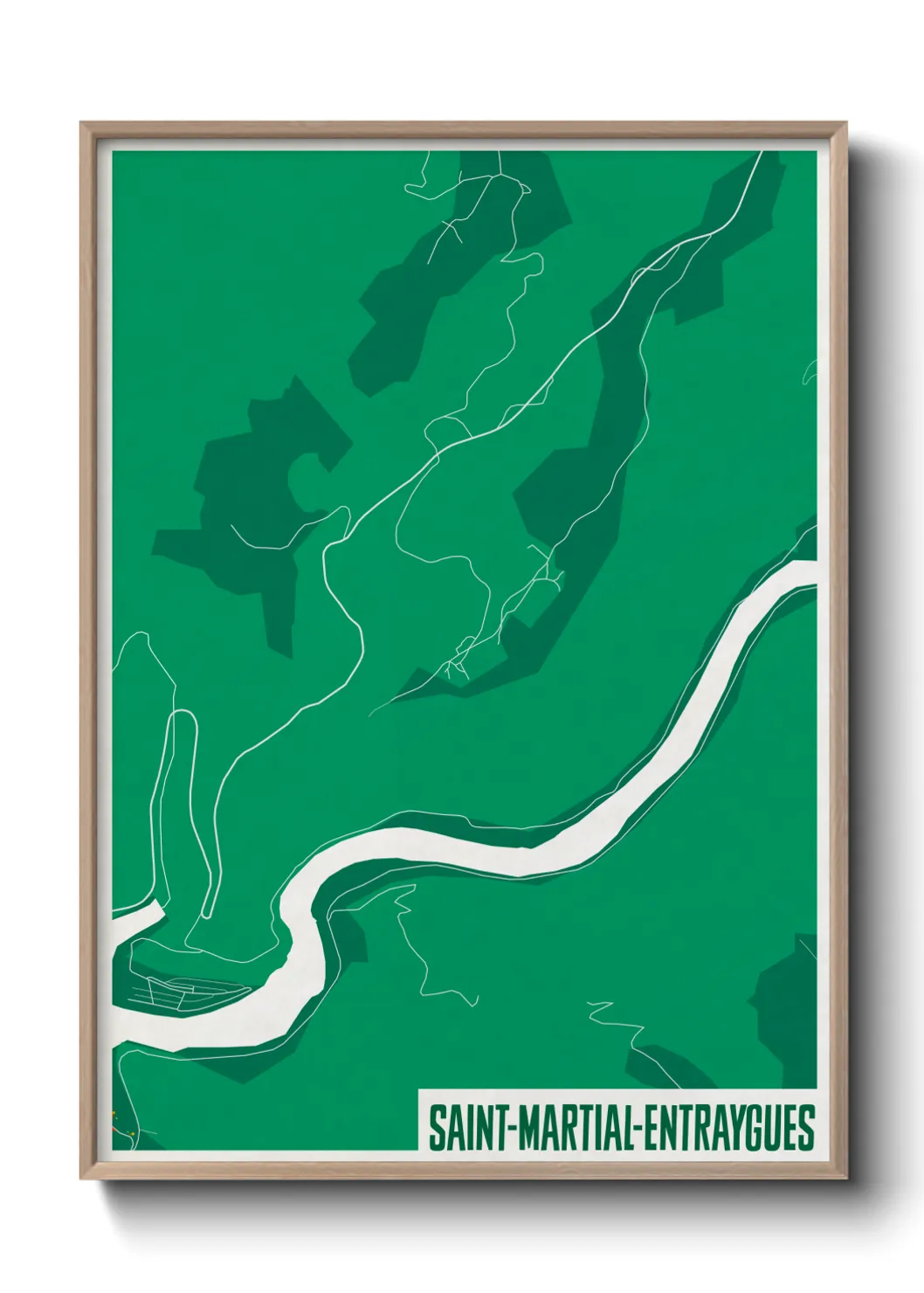 Un poster carteSaint-Martial-Entraygues