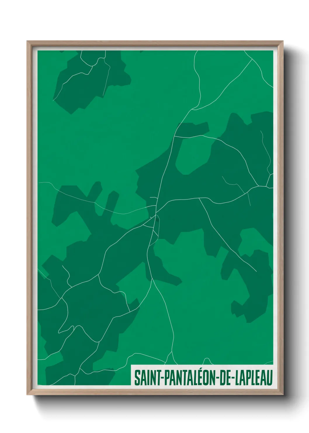 Un poster carteSaint-Pantaléon-de-Lapleau