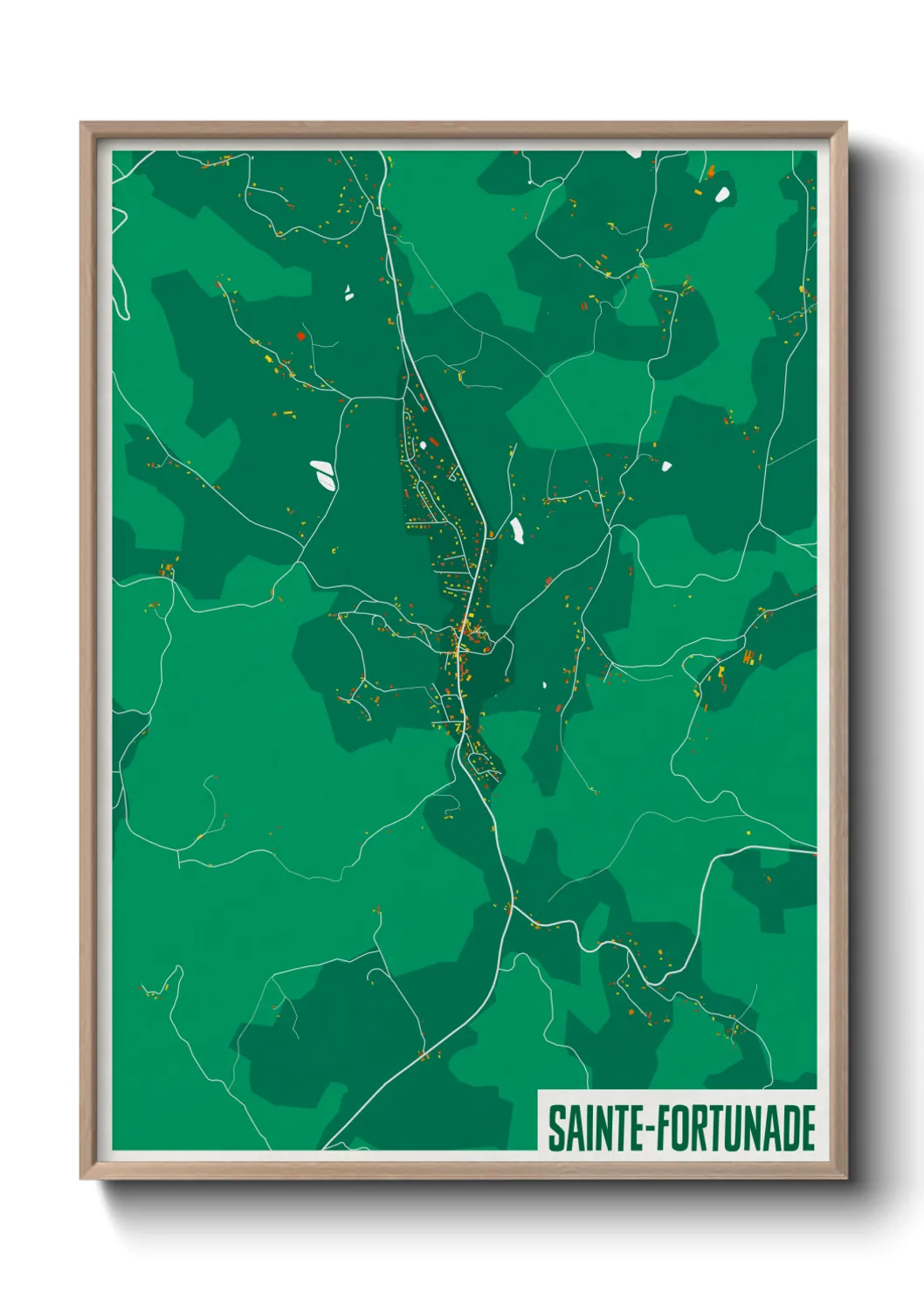 Un poster carteSainte-Fortunade