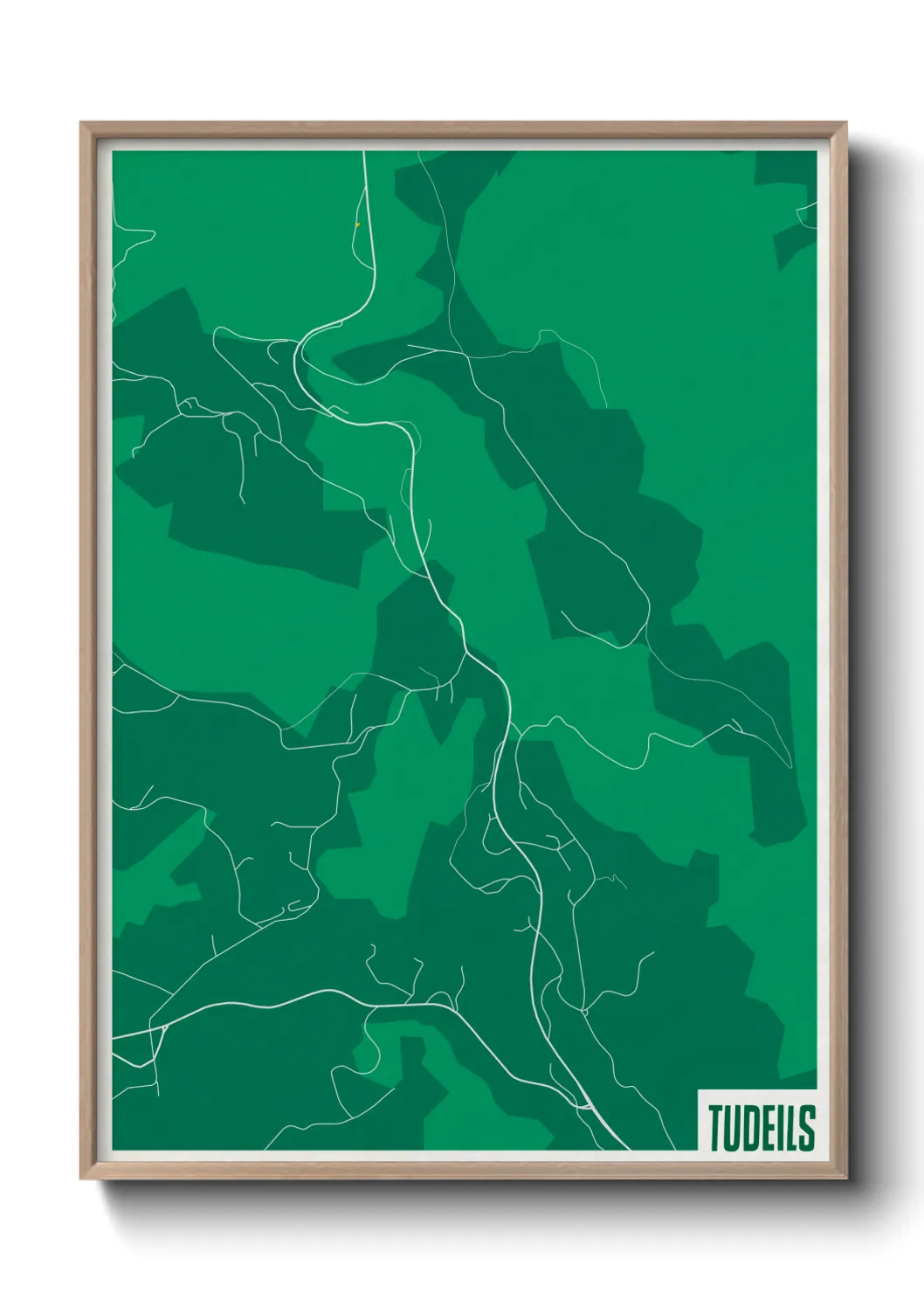 Une affiche de carte sur Tudeils