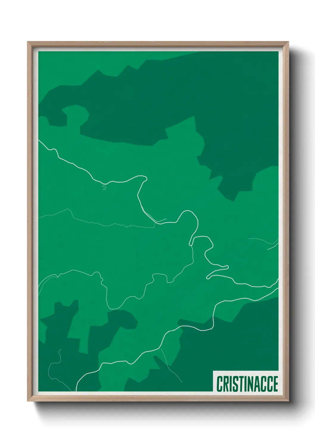 Une affiche de carte sur Cristinacce