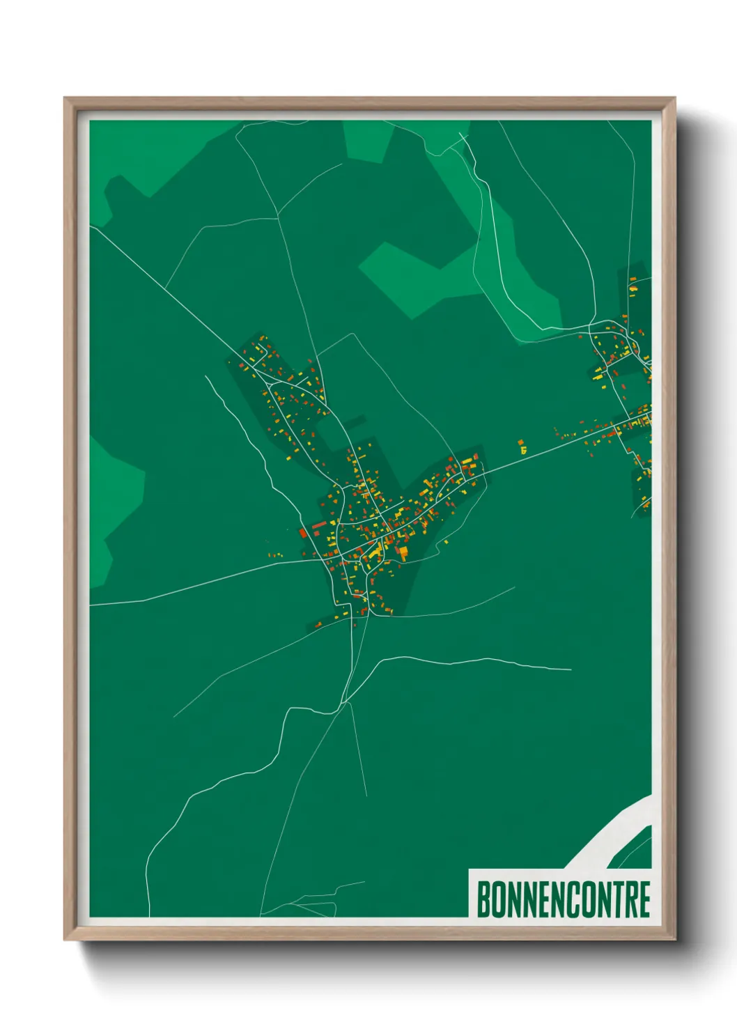 Une affiche de carte sur Bonnencontre