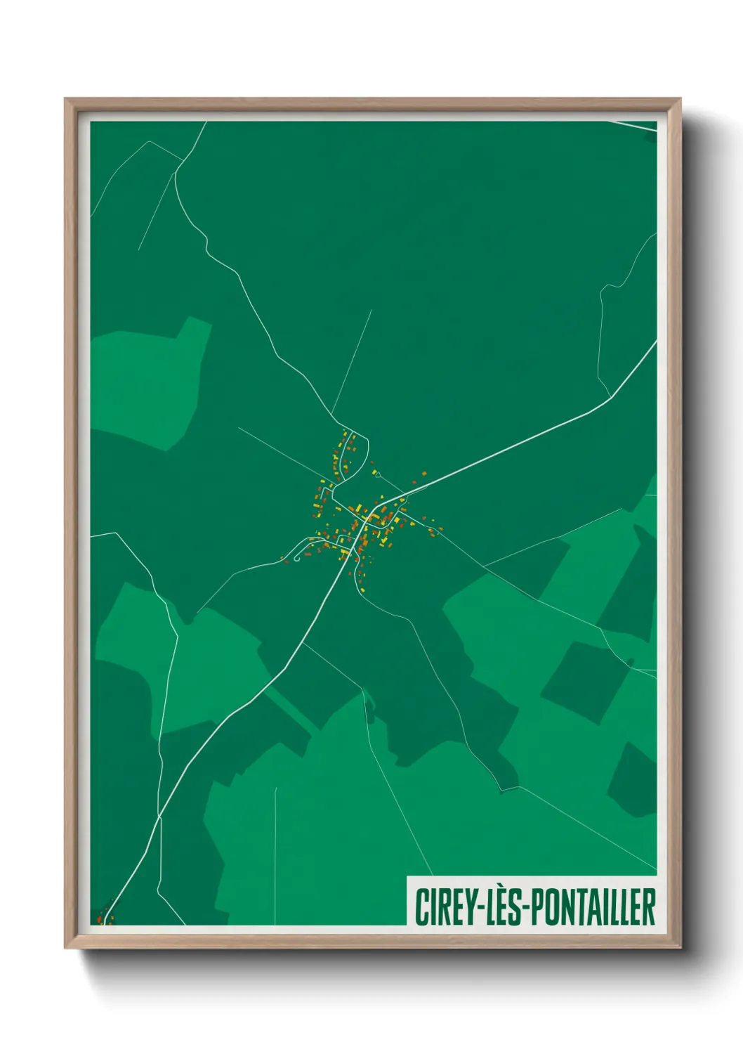 Un poster carteCirey-lès-Pontailler