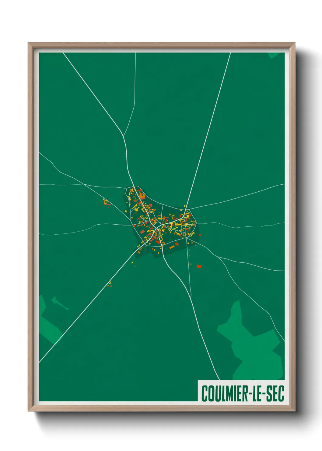 Un poster carteCoulmier-le-Sec