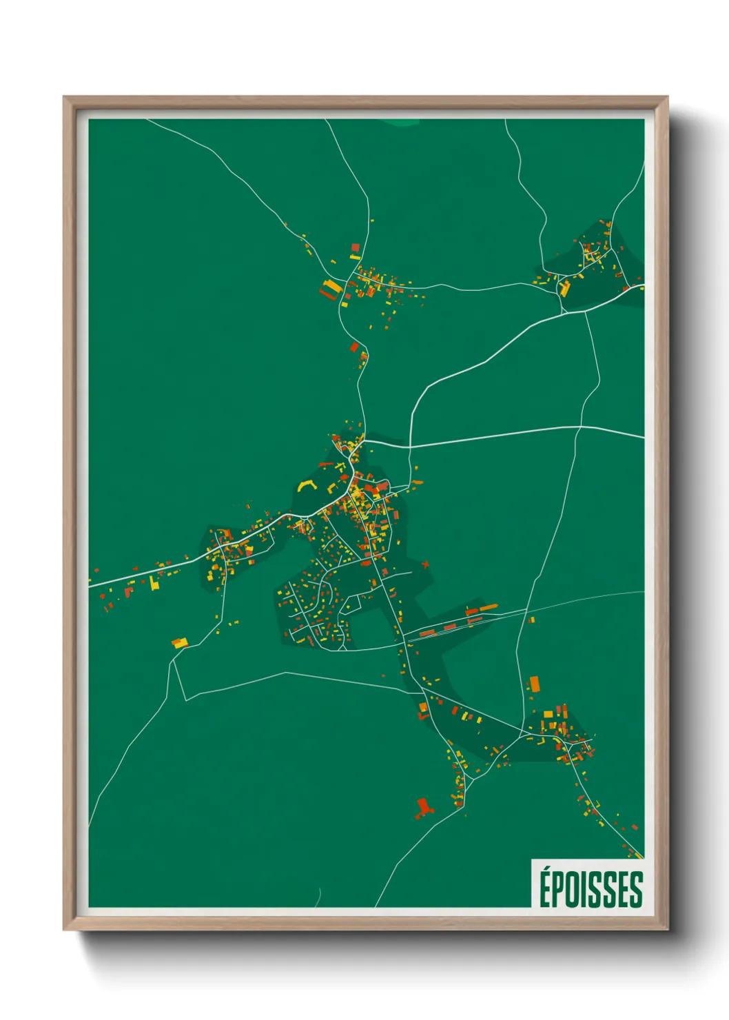 Une affiche de carte sur Époisses