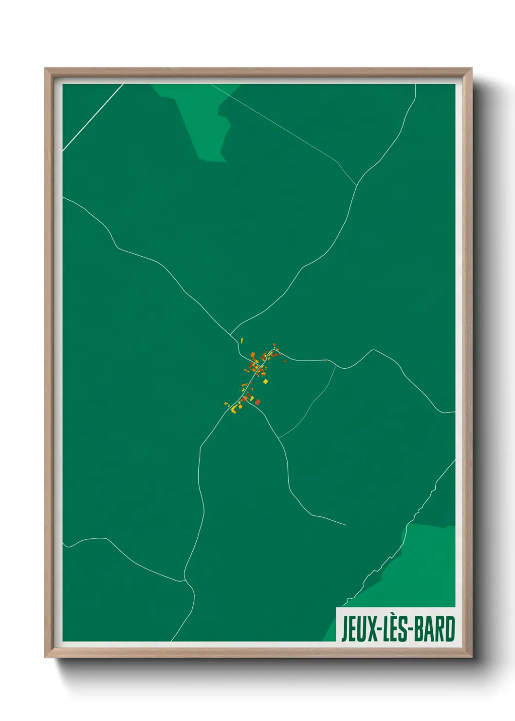 Un poster carteJeux-lès-Bard