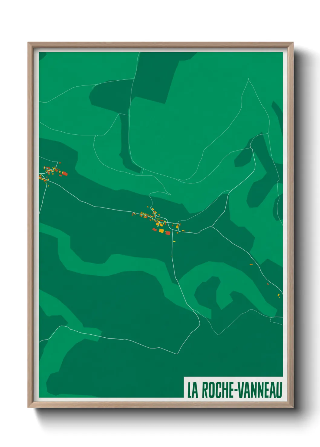 Un poster carteLa Roche-Vanneau